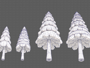 Trees Cartoon V21 Modèle 3D