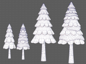 Trees Cartoon V21 Modèle 3D