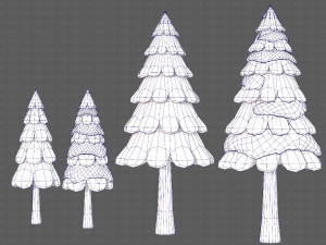 Trees Cartoon V21 Modèle 3D