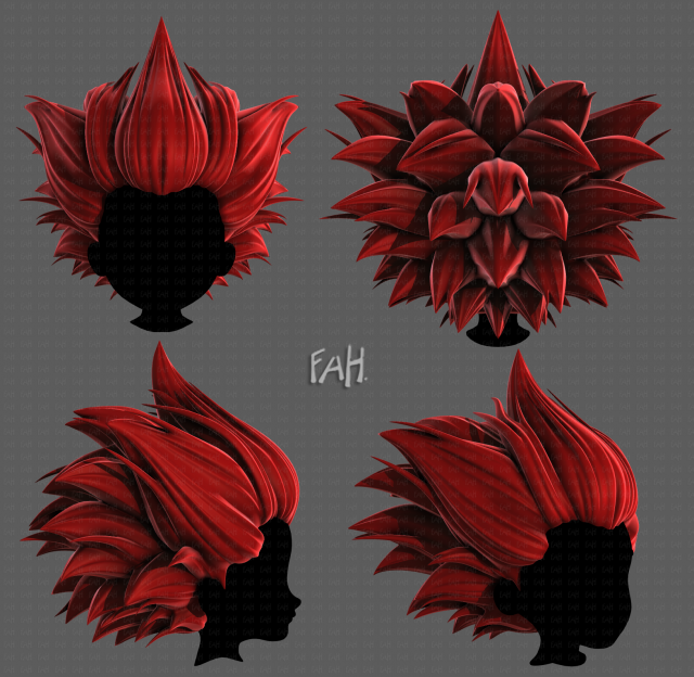 3D Hair style for boy V103 Model 3D .c4d .max .obj .3ds .fbx .stl .blend 