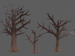 Trees Cartoon V22 3D Model