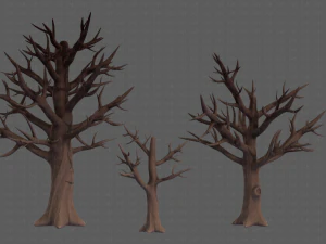 Trees Cartoon V22 3D Model