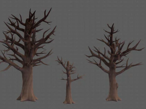 Trees Cartoon V22 3D Model