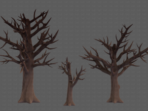 Trees Cartoon V22 3D 모델