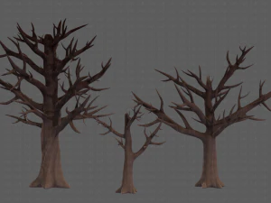 Trees Cartoon V22 3D Model