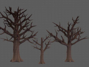 Trees Cartoon V22 3D Model