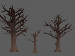 Trees Cartoon V22 3D Model