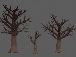 Trees Cartoon V22 3D Model