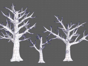 Trees Cartoon V22 3D Model