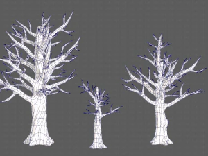 Trees Cartoon V22 3D Model