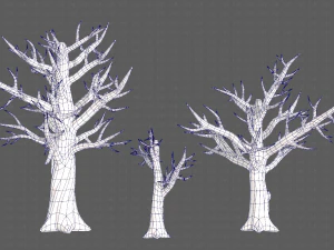 Trees Cartoon V22 3D Model