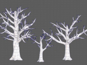 Trees Cartoon V22 3D Model