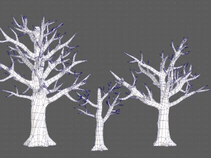 Trees Cartoon V22 3D Model