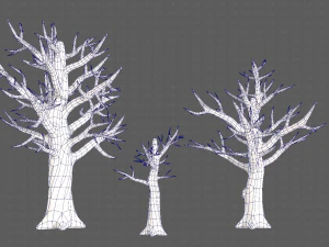 Trees Cartoon V22 3D Model