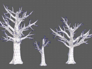 Trees Cartoon V22 3D Model