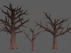 Trees Cartoon V22 3D Model
