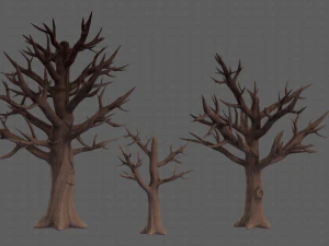 Trees Cartoon V22 3D Model