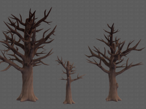Trees Cartoon V22 3D 모델