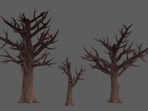 Trees Cartoon V22 3D Model