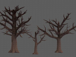 Trees Cartoon V22 3D Model