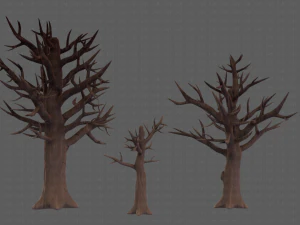 Trees Cartoon V22 3D Model