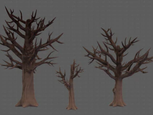 Trees Cartoon V22 3D Model