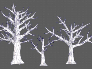 Trees Cartoon V22 3D Model