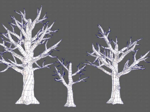 Trees Cartoon V22 3D Model