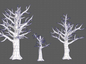 Trees Cartoon V22 3D Model