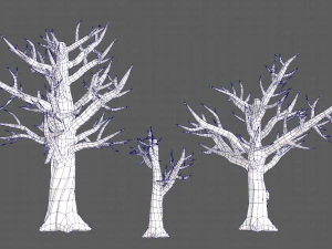 Trees Cartoon V22 3D Model
