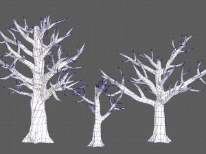 Trees Cartoon V22 3D Model