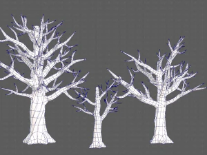 Trees Cartoon V22 3D Model