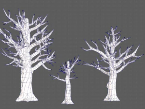 Trees Cartoon V22 3D Model