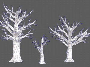 Trees Cartoon V22 3D Model