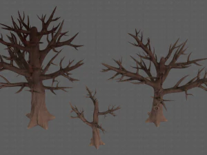 Trees Cartoon V22 3D Model