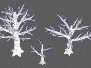 Trees Cartoon V22 3D Model