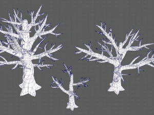 Trees Cartoon V22 3D Model