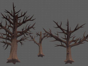 Trees Cartoon V22 3D Model