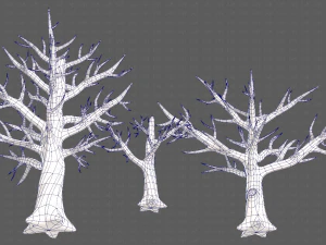 Trees Cartoon V22 3D Model