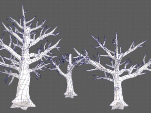 Trees Cartoon V22 3D Model