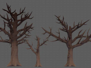 Trees Cartoon V22 3D Model