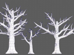 Trees Cartoon V22 3D Model
