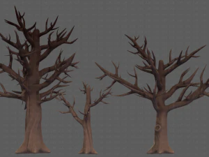 Trees Cartoon V22 3D Model