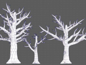 Trees Cartoon V22 3D Model
