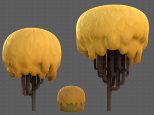 Trees Cartoon V23 3D Модель