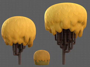 Trees Cartoon V23 3D Model