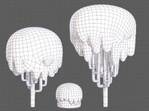 Trees Cartoon V23 3D Model