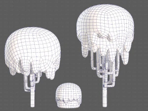 Trees Cartoon V23 3D Model