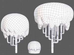 Trees Cartoon V23 3D Model