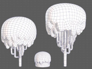Trees Cartoon V23 3D Model